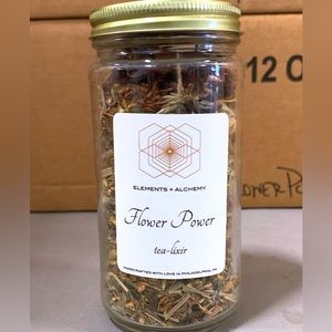 Organic ARTISAN BLEND Handcrafted FRESH LOOSE LEAF TEA - 12oz MASON JARS